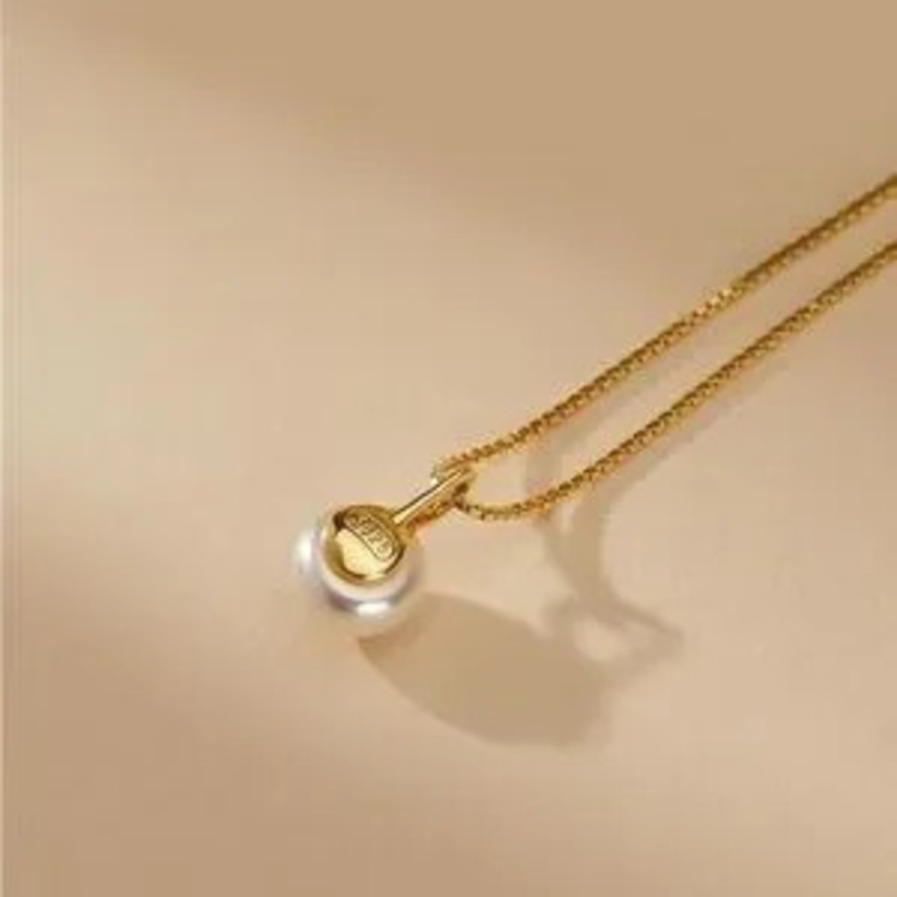Gold Plated 925 Sterling Silver Freshwater Pearl Pendant Necklace Gift - Picture 5 of 5